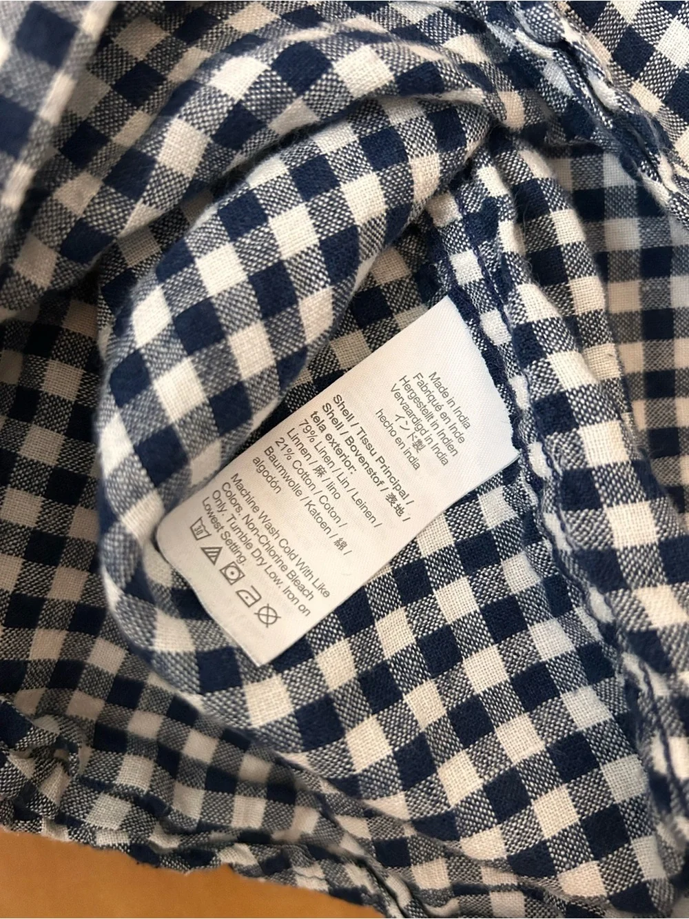 J. Crew Cotton-Linen Blend Camp Shirt - L